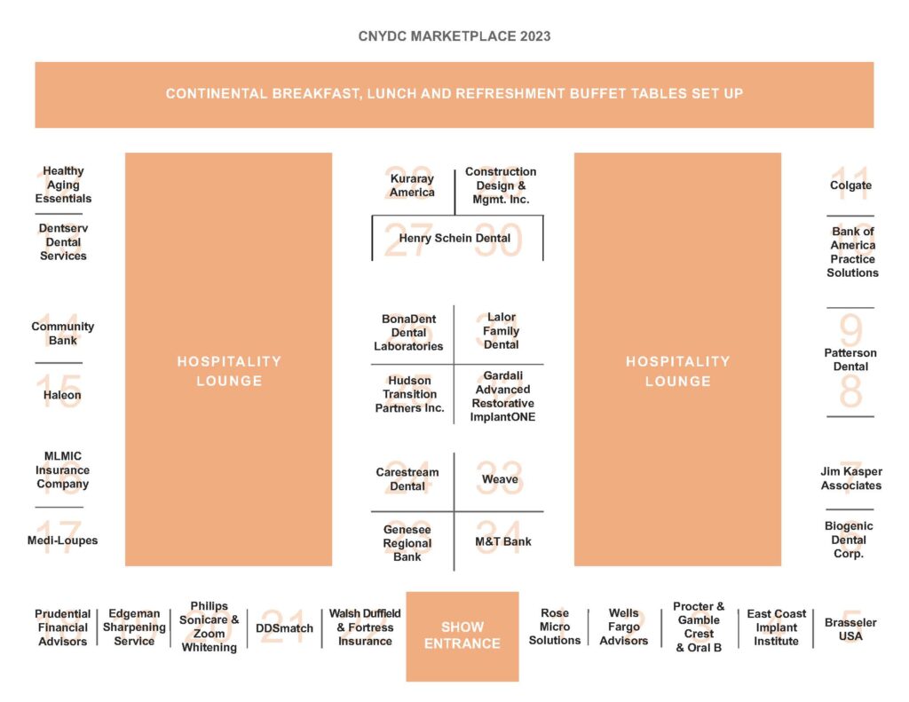 Exhibit Floorplan Central New York Dental Conference